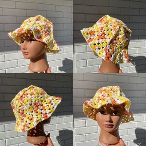 100% Cotton Crochet Bucket Hat